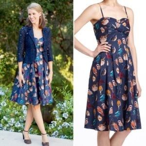 Anthropologie Maeve Native Birds Dress